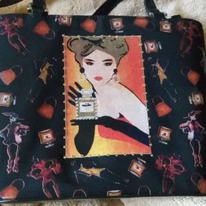 Vintage Fashion Print Purse